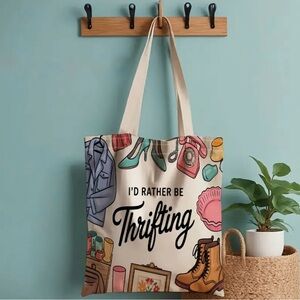 I’d Rather Be Thrifting Tote Bag